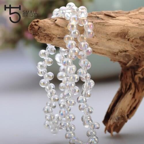 6mm Czech Loose Transparent Crystal Glass Beads for Jewelry Making Beadwork with Hole Smooth Rondelle Beads Wholesale Z601