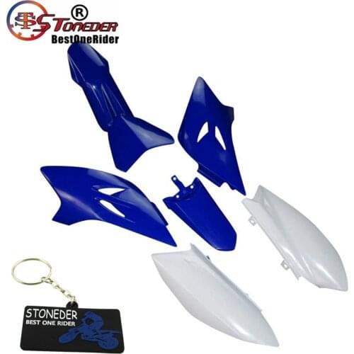 STONEDER Aftermarket Blue Plastic Fairing Body Parts Fender Kits Replace For YAMAHA TTR50 TTR50E 2006 - 2016 Pit Dirt Bike