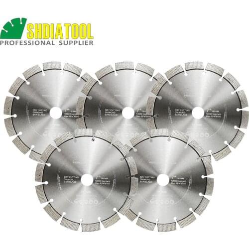 SHDIATOOL 2pcs 7inch Laser Welded Diamond Saw Blade Arrayed Diamond Cutting Disc Diamond wheel Hard material granite