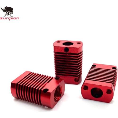 3D Printer Mk8 Red Heat Sink Aluminum Heat Sink Radiator 28x20x12mm For Ender-3 Pro cr-10 3D Printer Part