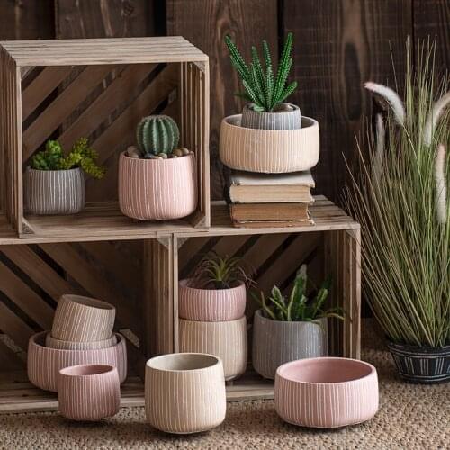 Creative Cement Flowerpot Silicone Mold Concrete Gypsum Succulent Plant Pot Mold tabletop DIY Decoration Molds
