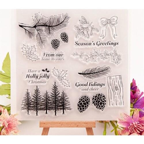 Hot selling pine transparent clear stamp / silicone seal roller stamp DIY scrapbook album / card production