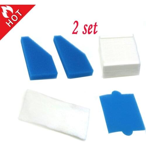 2set Filter set vacuum cleaners suitable for Thomas Aqua + Multi Clean X8 Parquet, Aqua + Pet & Family, Perfect Air Animal Pure