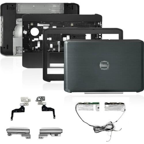 New LCD Back Cover/Front Bezel/Hinges/Palmrest/Bottom CaseFor Dell Latitude E5420 Laptop Black Without Touch