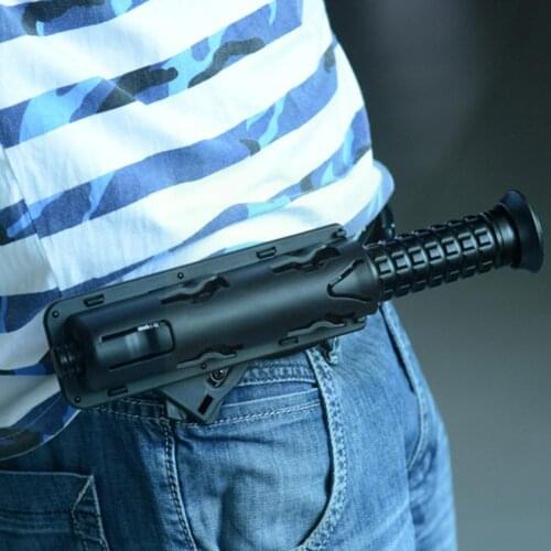 Waist Hanging 360Degree Rotation Baton Case Holster Self-defense Outdoor Black Tools Survial Kit Safety Holder G8H4