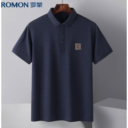 Romon Long Sleeve Polos For Men