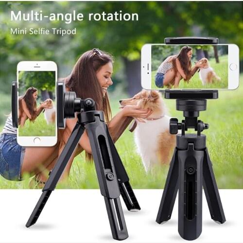 Removable Mini Selfie Tripod Portable Tabletop Camera Phone Tripod Ball Head for DSLR Mirrorless Cameras DV LED Video Smartphone