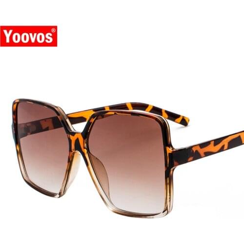 Yoovos 2021 Retro Square Sunglasses Women Men Big Frame Luxury Sun Glasses Brand Designer Vintage Shopping Gafas De Sol Mujer