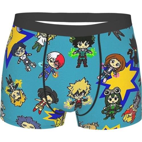 My Hero Academia Deku One for All Hero Class Underpants Homme Panties Man Underwear Ventilate Shorts Boxer Briefs