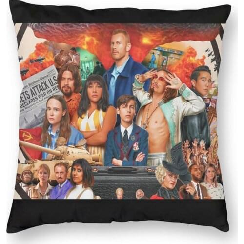 Umbrella Academy Square Pillow Case Polyester Decorative Pillow Klaus Vanya Hargreeves Customized Cushion Covers