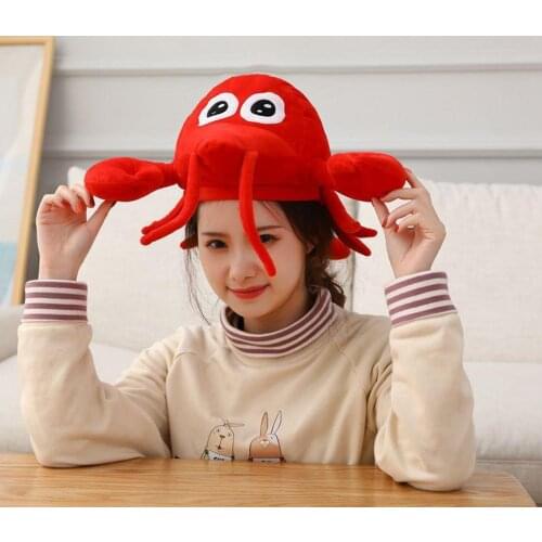 Cozy Hat Lobster Cap Costumes Fancy Dress Headwear Party Photograph Props