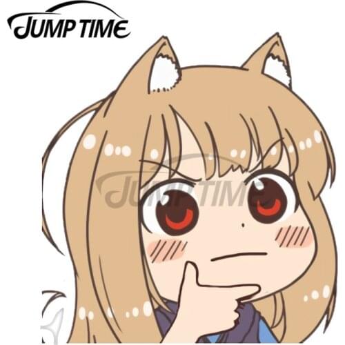 JumpTime 13 x 10.2 cm For Holo Awoo Car Stickers VAN ATV Occlusion Scratch Waterproof Window Graphics Decal Vinyl Decoration