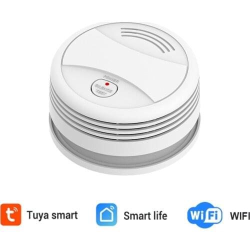 WiFi Smoke Detector Fire Alarm Tuya APP Smart Life APP Fire Detector Smoke Sensor Security Detector For Fire Protection