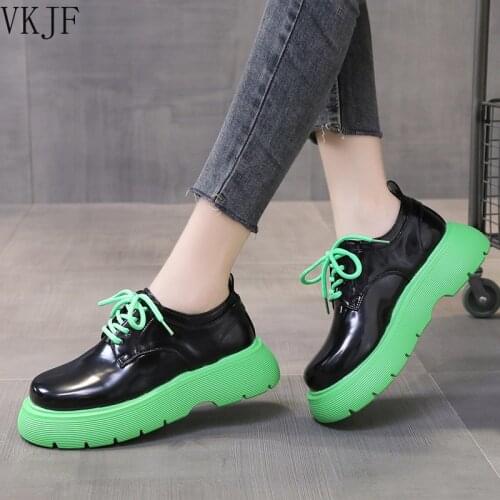 2021 New Spring Autumn Flats Lace Up Fashion Cozy Motorcycle Women Shoes Platform Ankle Casual Boots Dress Sneakers