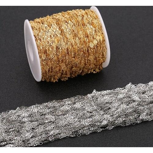 1 Meter 316L Stainless Steel Gold Steel Tone 11.5x5.2mm Rhombic Shape Bulk Chain for DIY Handmade Necklace Jewelry Making Crafts