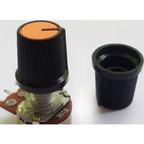 1pc Plastic Yellow Tall Dome Circular Knob for Pots Use