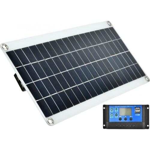 20W Solar Panel Charger 50A Solar Charge Controller Solar Chargers Power Supply Kit For Car Boat Yacht Outdoor Dropshipping