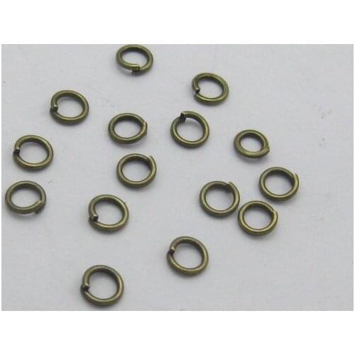 2000Pcs Bronze Plated Open Jump Ring 4X0.7mm