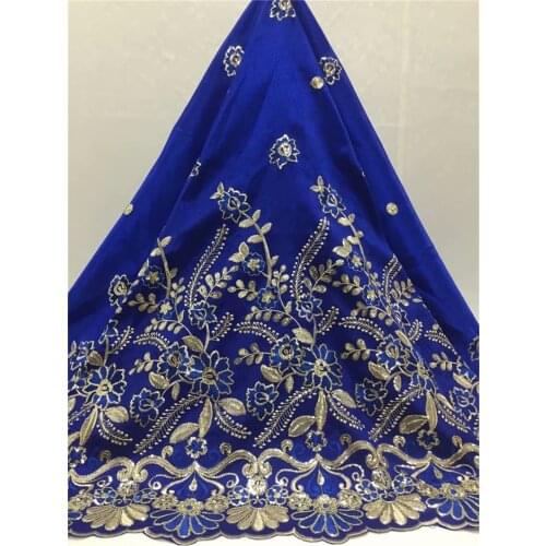 5 Yards/Piece Sequin Bling Cotton African Lace Fabric Embroidered Dentelle French Flannel Guipure DIY Design Wedding Party Dress