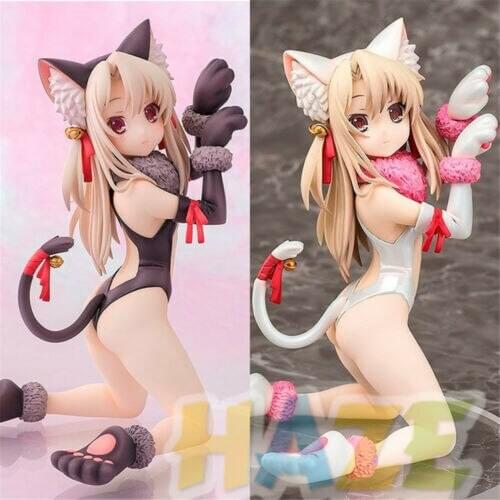 Anime Fate/stay night Magical Girl Iriyasufīru Nekomusume Figure Model Toy No Box