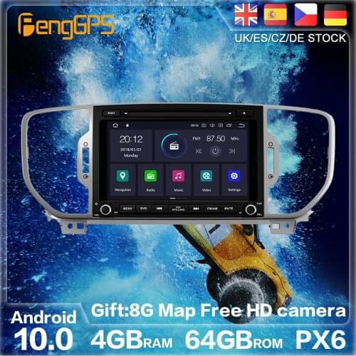 Android 10.0 PX6 For Kia Sportage 4 QL 2016 - 2018 GPS Navigation Auto Radio Stereo Car DVD Multimedia Auto Player HeadUnit 2DIN