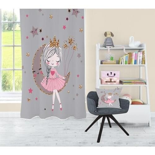 Bebişim Carpet Prensesli Children 'S Room Backdrop Curtain