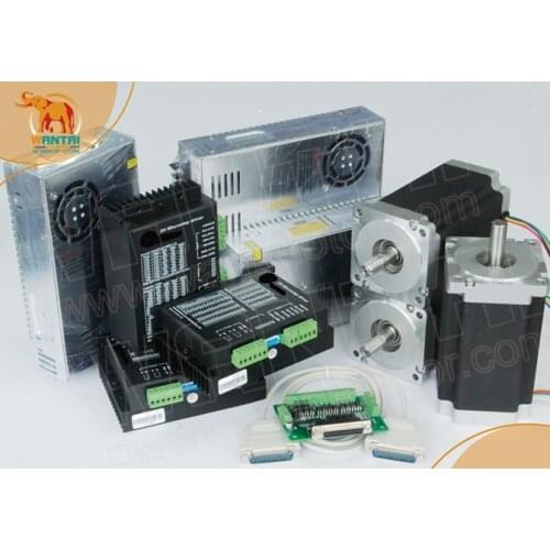 Ship From DE! CNC Wantai 3 Axis Nema34 Stepper Motor WT86STH118-6004A 1232oz-in+Driver DQ860MA 80V 7.8A 256Micro