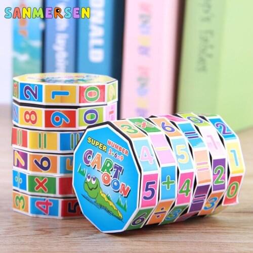 Montessori Children Education Learning Plastic Math Cylinder Abacus Count Toys Kids Puzzle Cube For Children Studens Mathematics