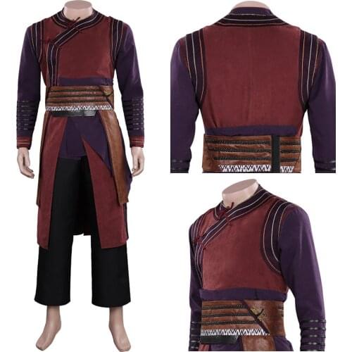 Dr Strange Wong Cosplay Costume Outfits Halloween Carnival Christmas costumes Suit For Adult Men Male Gift