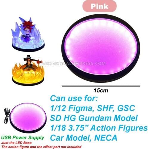 Compatible 1/144 HG RG SD Gundam Model 1/12 1/10 1/18 3.75 Joytoy Action Figure Model LED Light Display Stand Holder Base