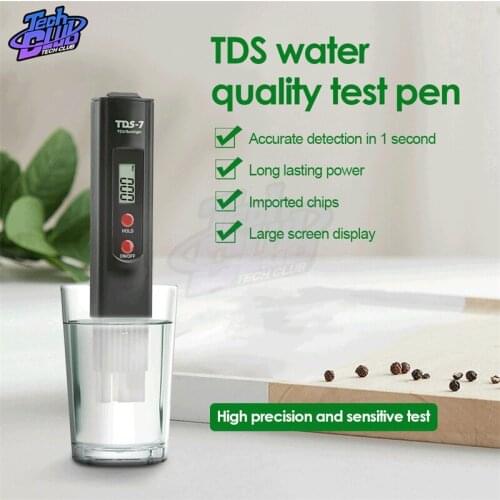 TDS-7 Portable Backlight Water Quality Detector Water Quality Tester Pen Highly Accurate One-click Measurement Of TDS In Water