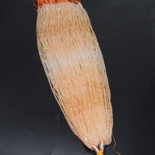 Natural Citrine Faceted Round Beads 2.5mm,Selected Color