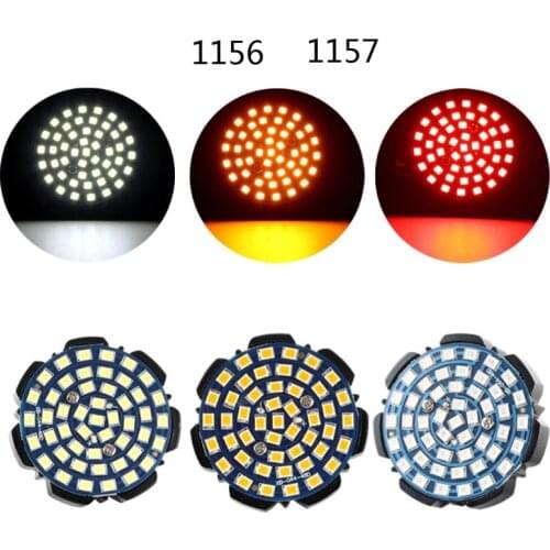 Motorcycle Turn Signal Indicator Light Lamp /Driving Light LED Inserts Light Tail Light Kit with 1156 1157 Base