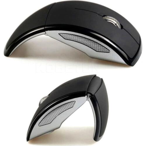 Kebidumei 2.4GHz Folding Wireless Mouse Mini USB 2.4Ghz Snap-in Transceiver Optical Foldable for PC Laptop Computer