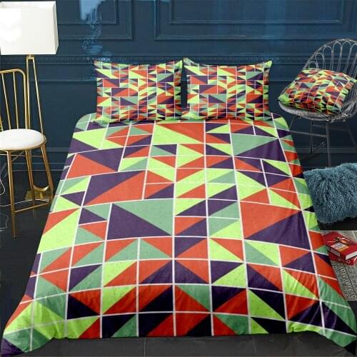 Abstract Geometric Pattern Bedding Set For Bedroom Soft Bedspreads For Double Bed Home Duvet Cover Quality Quilt Cover