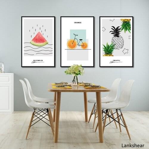 Line Fruit Posters Canvas Painting Modular Picture Wall Art Posters And Prints Home Decor For Living Room Paintings On The Wall
