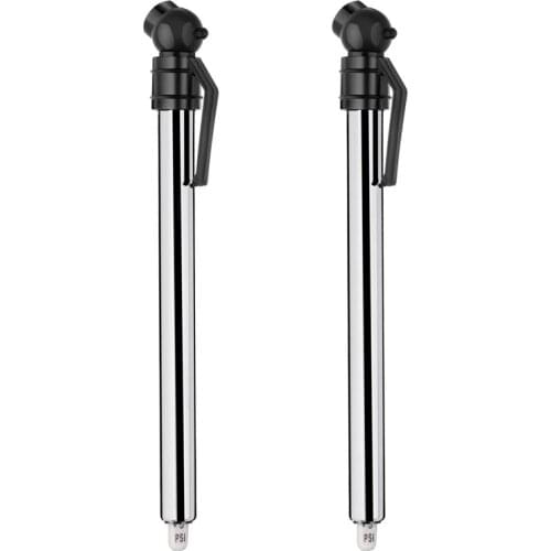 2 Pack Tire Gauges Tire Pressure Gauges, Pencil Style (Black)