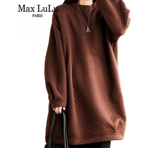 Женские длинные толстовки Max LuLu China At AliExpress