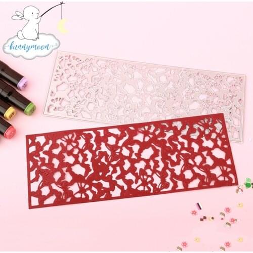 Bunnymoon Pansy Stencil Metal Cutting Dies For Scrapbooking Practice Hands-on DIY Album Card Craft Decoration