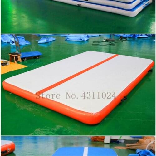 Free Shipping 2x2m/ 3x3m/ 4x4m Inflatable Gymnastics Air Track Tumbling Mats Inflatable Gym Air Mat Gymnastics Equipment (8'')