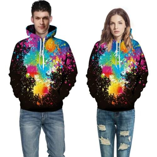2019 New Graffiti Rainbow 3D Printed Sweatshirts Men Hoodies Unisex Tracksuits Fashion Pullovers Streetwear Hoodie homme
