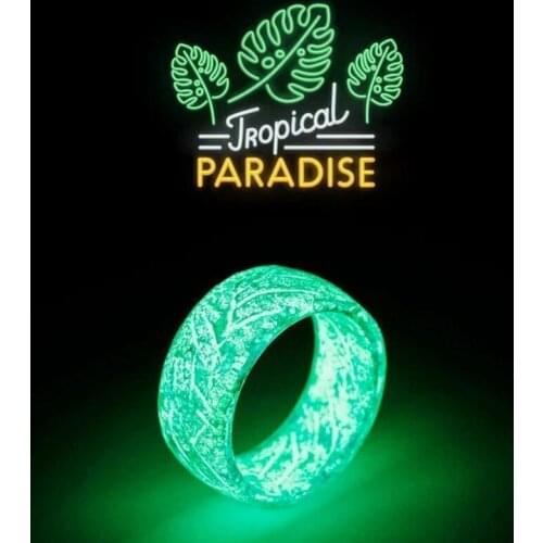 Newly Luminous Glow Ring Glowing In The Dark Jewelry Unisex Decoration for Women Men