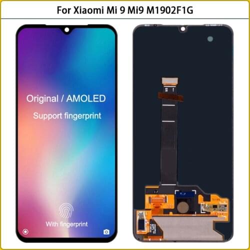 Original For Xiaomi Mi 9 6.39'' LCD Display Touch Screen Penal Digitizer Assembly For Xiaomi Mi 9 Mi9 Display Screen Replac Part