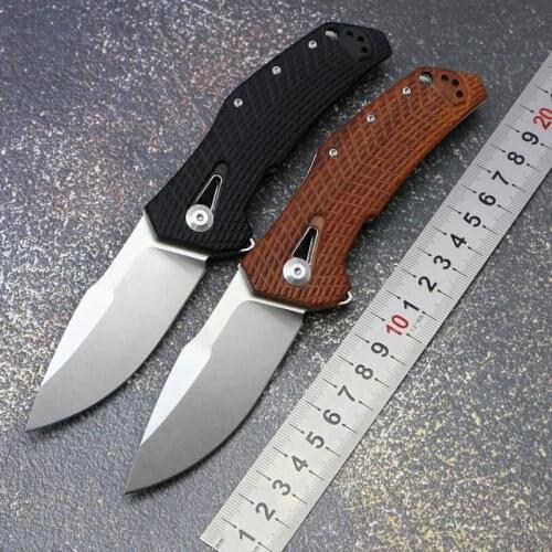 OEM 0308 Folding Knife 9CR18MOV Blade G10 Handle Outdoor Tactical Camping Hunting Fishing Survival Pocket Fruit Kitchen EDC Tool