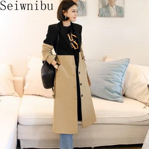 Seiwnibu Women's Long Raincoats
