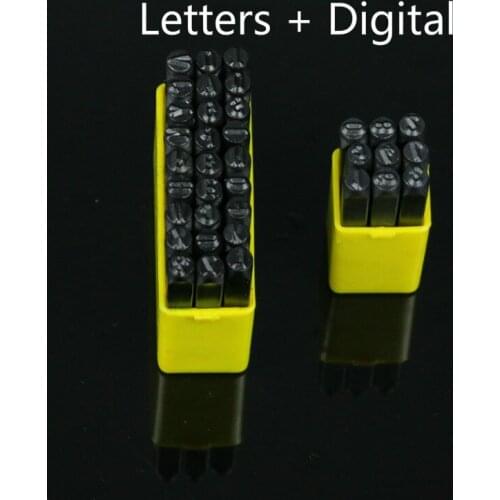 Symbol word steel nails letters A-Z digital number stamp font 0-9 Common seal leather handmade Cowhide tanned leather tool