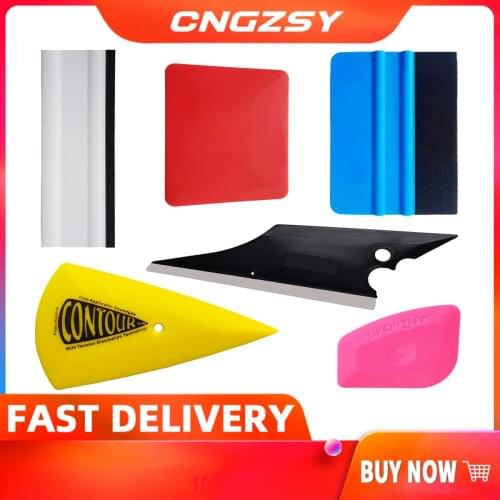 CNGZSY Wrapping Scraper Plastic Rubber Carbon Fiber Vinyl Film Scraper Window Water Wiper Car Foil Sticker Wrap Auto Accessories