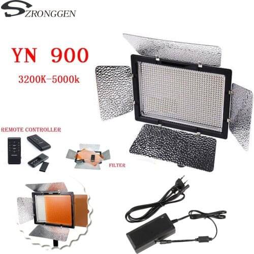 YONGNUO YN900 High CRI 95+ Wireless 3200K-5500K LED Video Light Panel,YN-900 900 Lamp Beans 7200LM 54W+adapter
