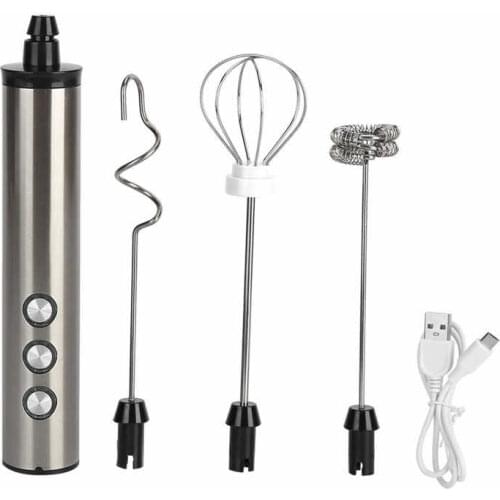 Milk Frother Egg Beater USB Charging with Charging Base for Home for Matcha for Macchiato for Kitchen for Cappuccino