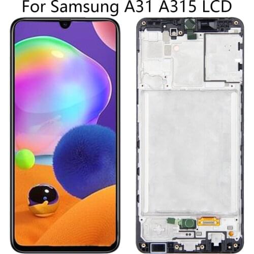 Suitable for Samsung Galaxy A31 LCD display touch screen digitizer assembly replacement A315 A315F LCD 6.4 inch brand new AMOLED